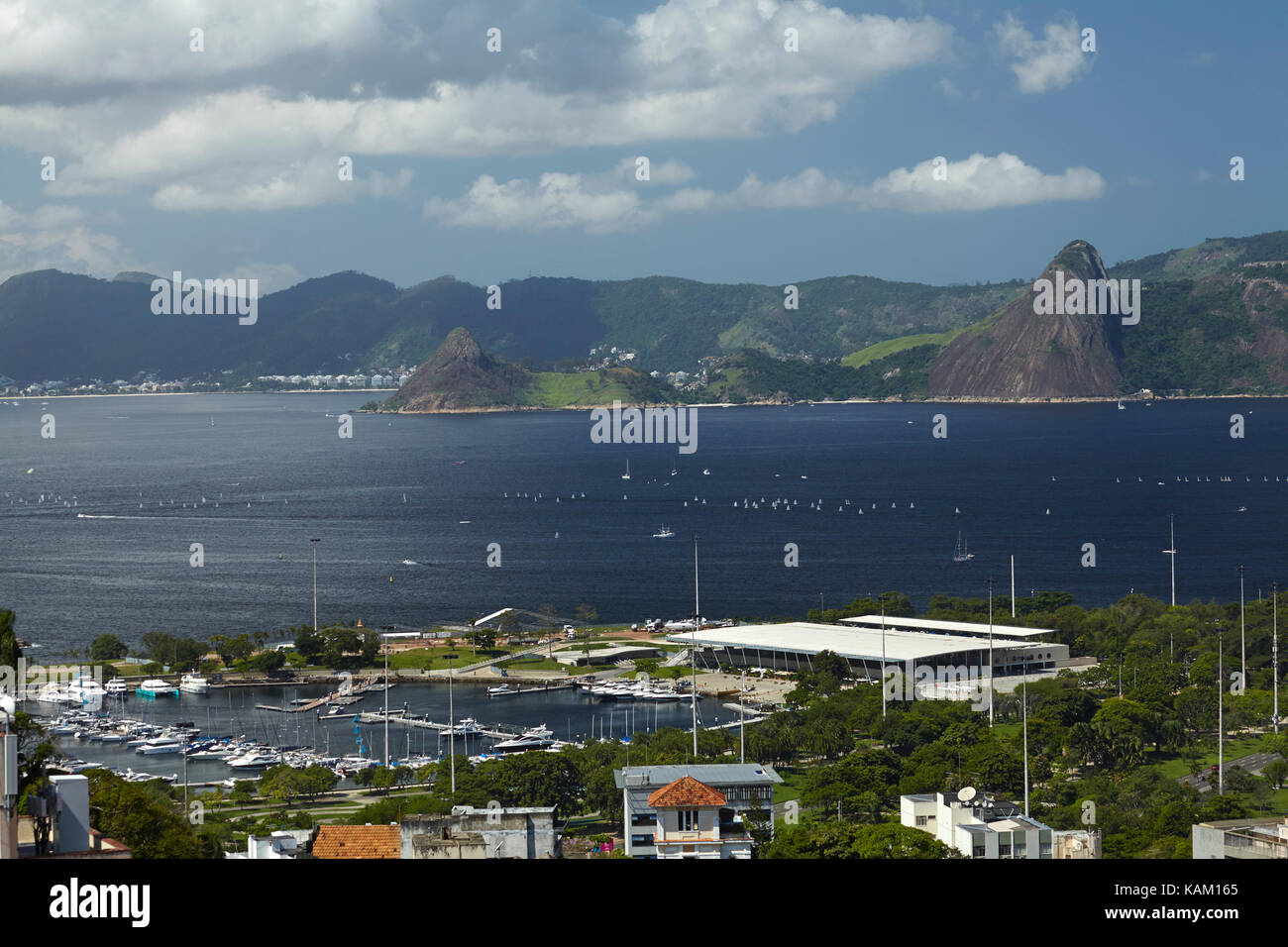 Marina et baie de Guanabara, Centro, Rio de Janeiro, Brésil, Amérique du Sud Banque D'Images