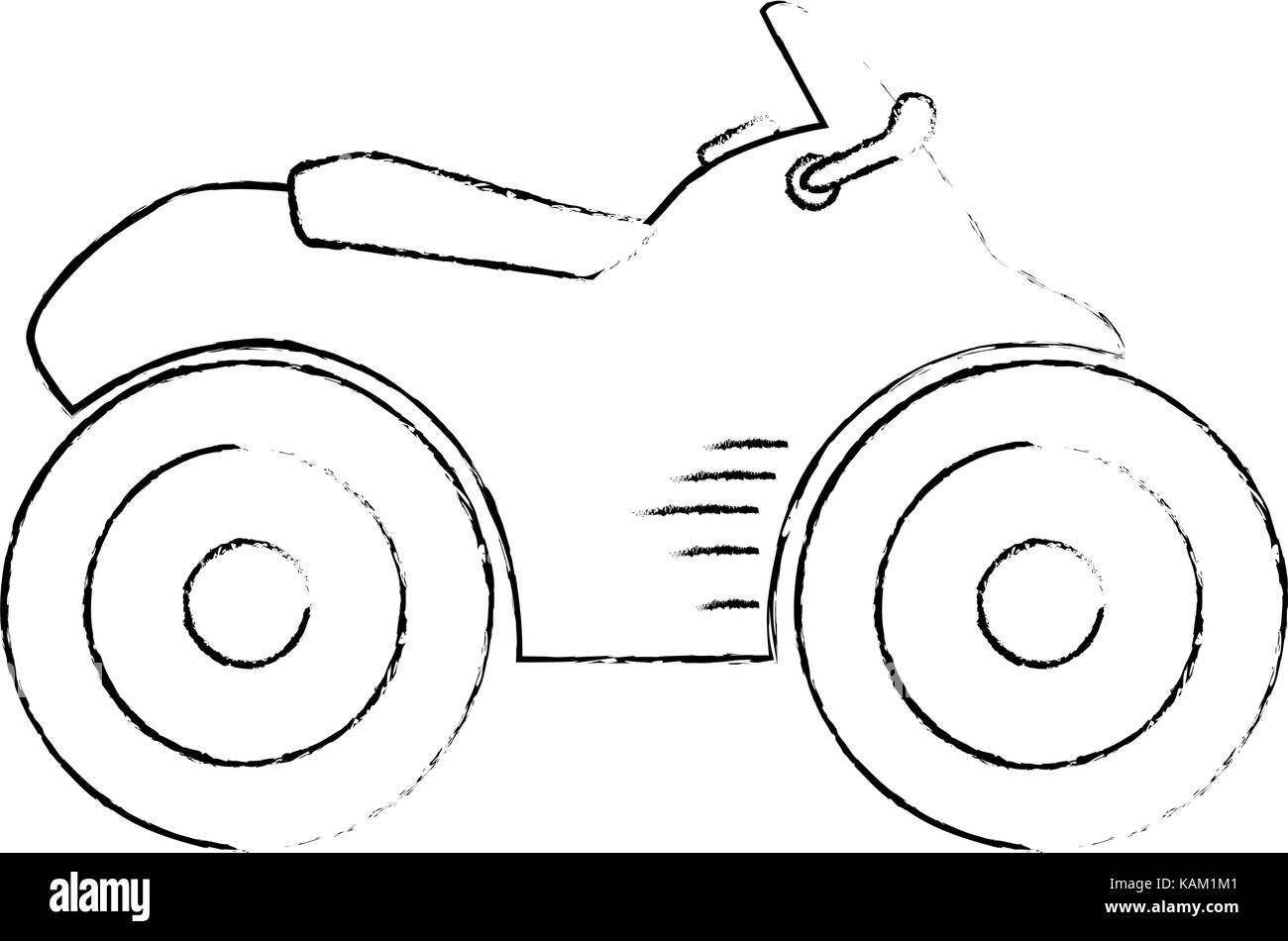 Icône moto quad Illustration de Vecteur