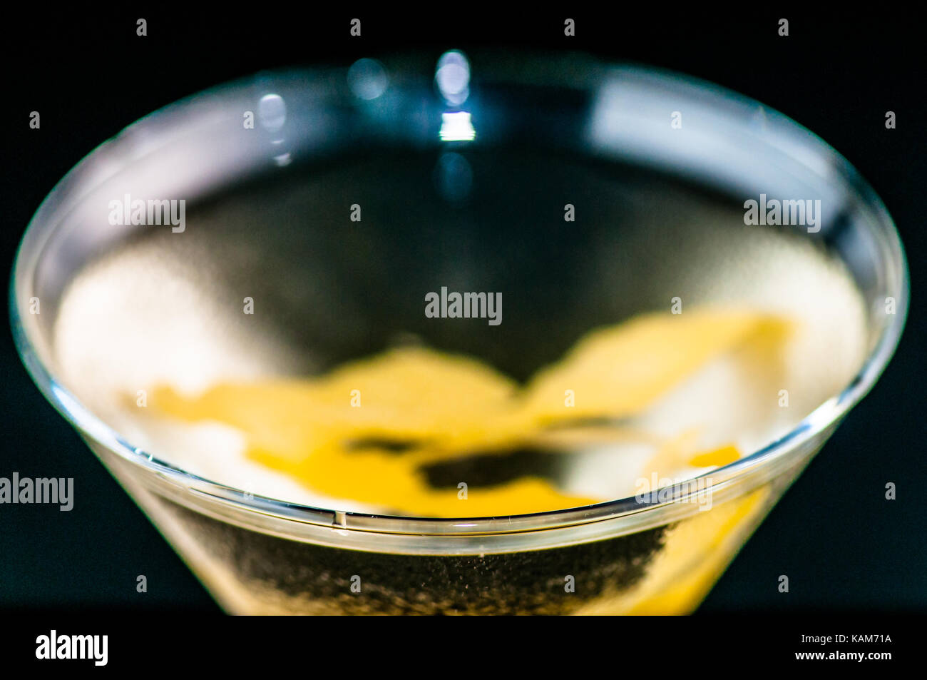 Close up résumé détails d'un vesper martini Banque D'Images