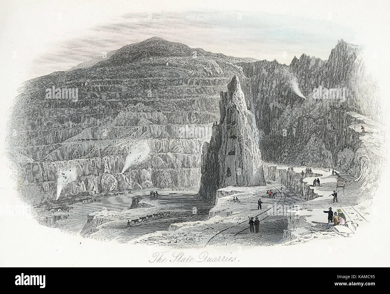 L'Ardoise Penrhyn Banque D'Images