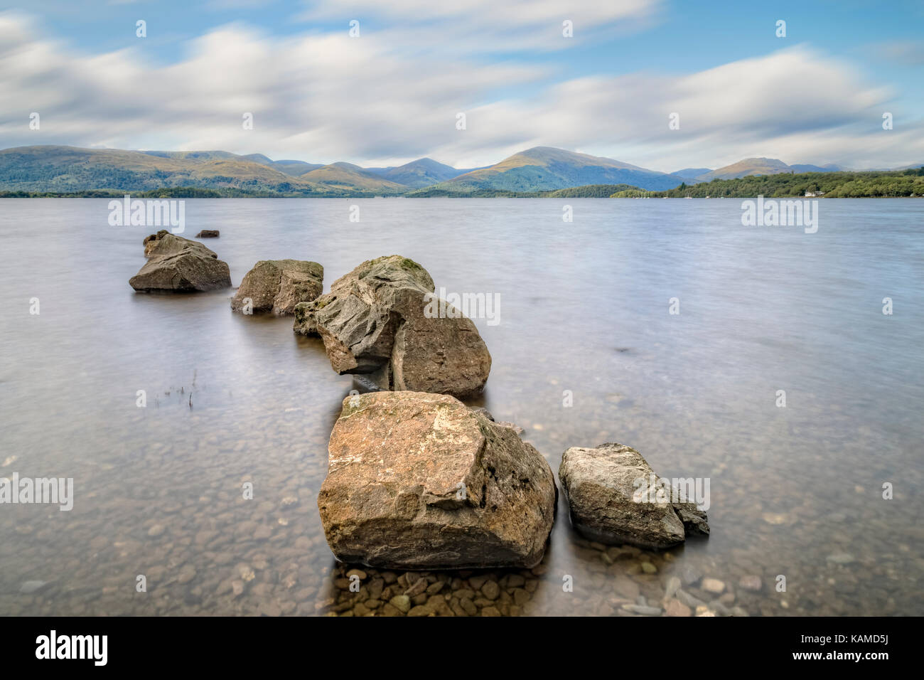 Milarrochy Bay, Loch Lomond, Trossachs, Écosse, Royaume-Uni Banque D'Images