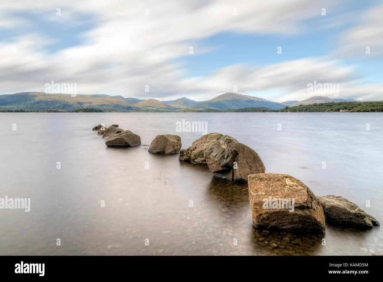 Milarrochy Bay, Loch Lomond, Trossachs, Écosse, Royaume-Uni Banque D'Images
