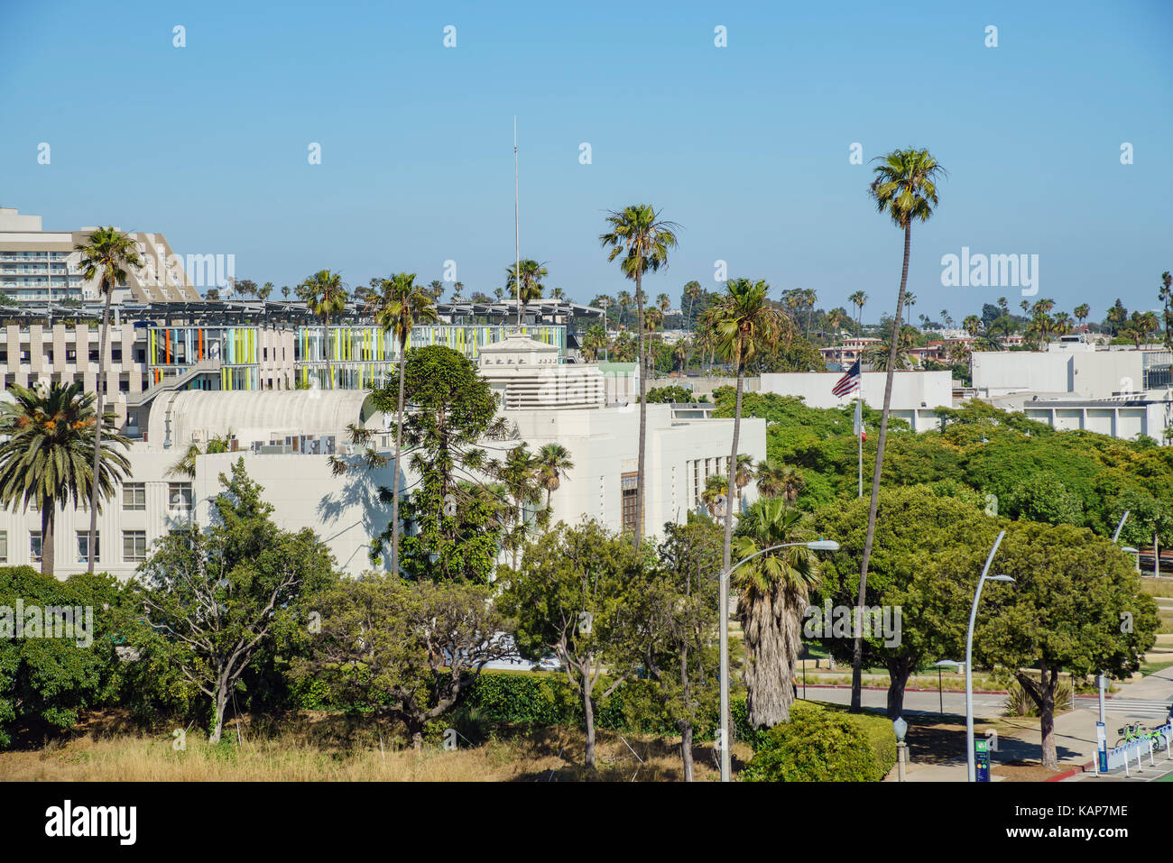 Le magnifique hôtel de ville de Santa Monica à Los Angeles County, California, UNITED STATES Banque D'Images