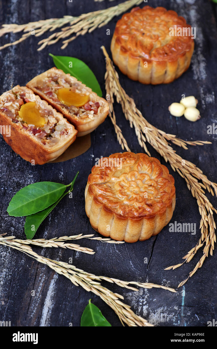Aliments Sucres Vietnamiens Pour La Mi Fete D Automne Lors De La Pleine Lune Gateau De Lune En Vue De Dessus Sur Fond De Bois Noir Delicieux Petit Mooncake Photo Stock Alamy Aliments Sucres Vietnamiens Pour La Mi Fete D Automne Lors De La Pleine Lune Gateau De Lune En Vue De Dessus Sur Fond De Bois Noir Delicieux Petit Mooncake Photo Stock Alamy