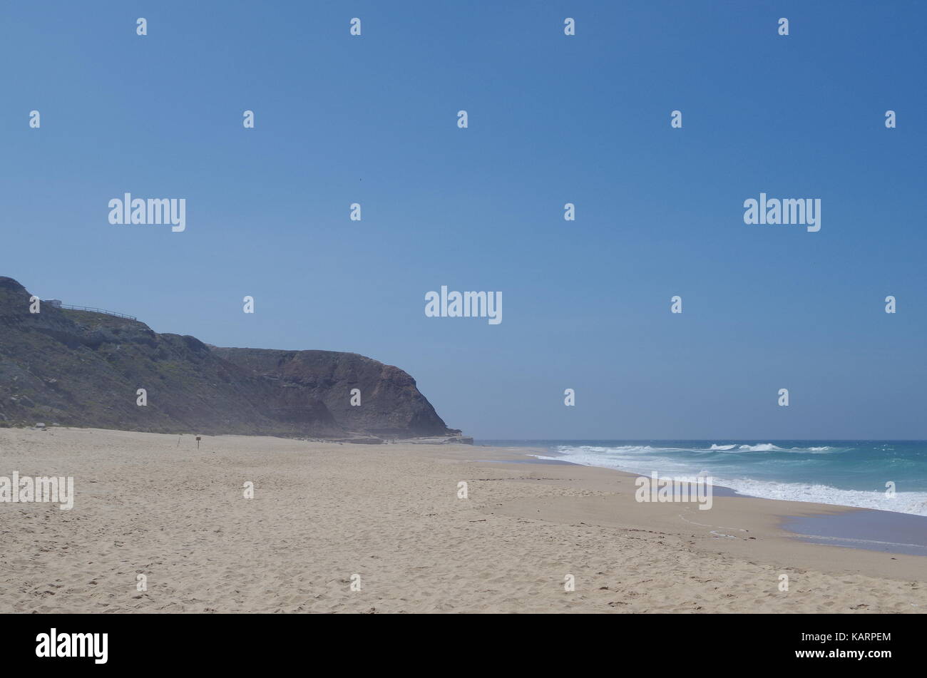 Plage de Peralta à Lourinhã. Portugal Banque D'Images