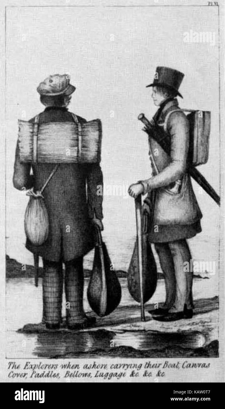 Un bateau Halkett à deux hommes, un engin gonflable, est rangé, prêt à être utilisé dans diverses activités nautiques. Il est conçu pour la portabilité et le déploiement facile dans les environnements d'aventure en plein air. Banque D'Images