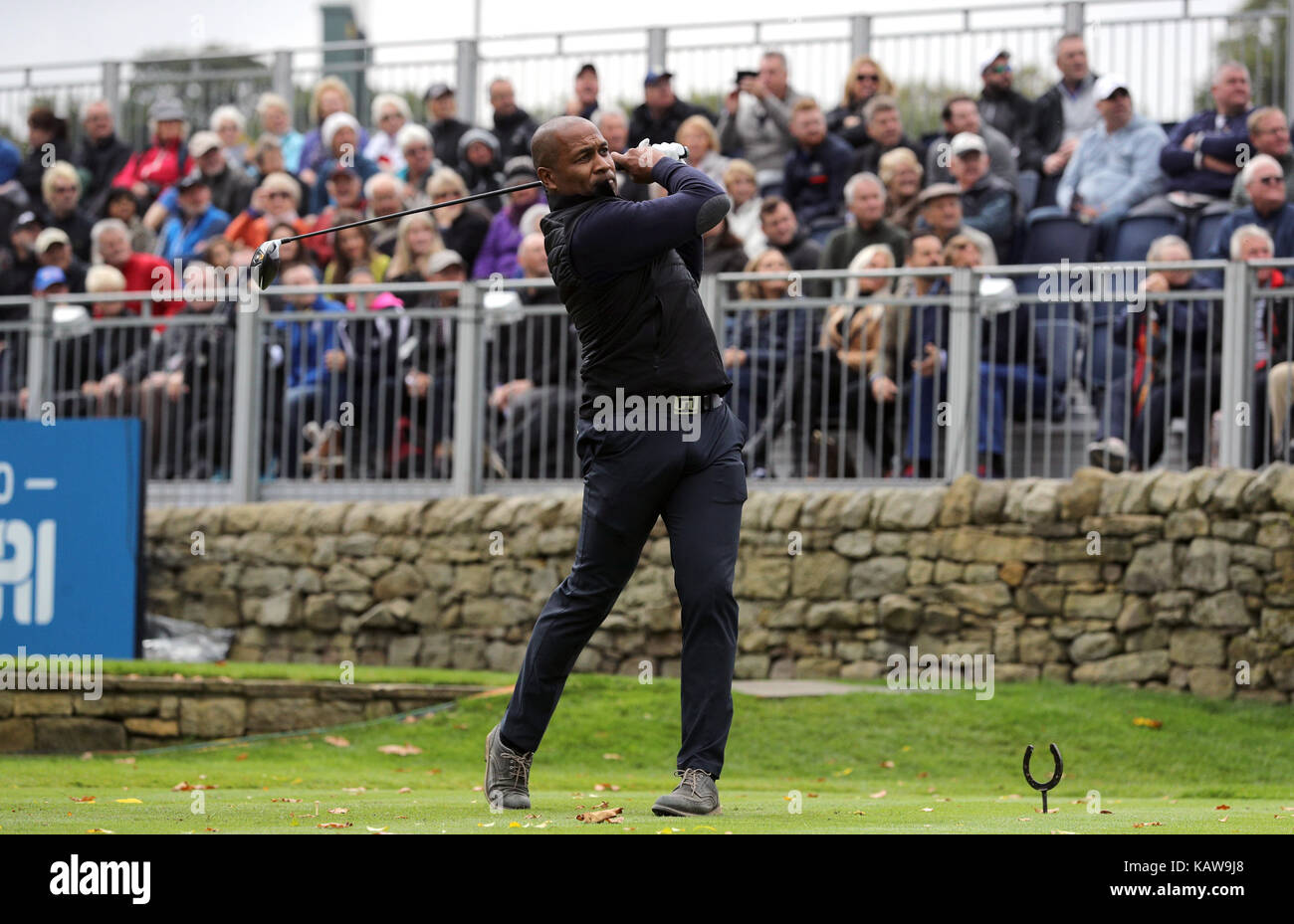 Les ferdinand tees au large pendant la journée pro-am du british masters à fermer house golf club, Newcastle. Banque D'Images