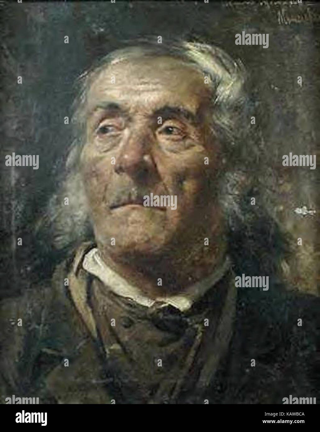 Zygmunt Ajdukiewicz Portret starca Banque D'Images