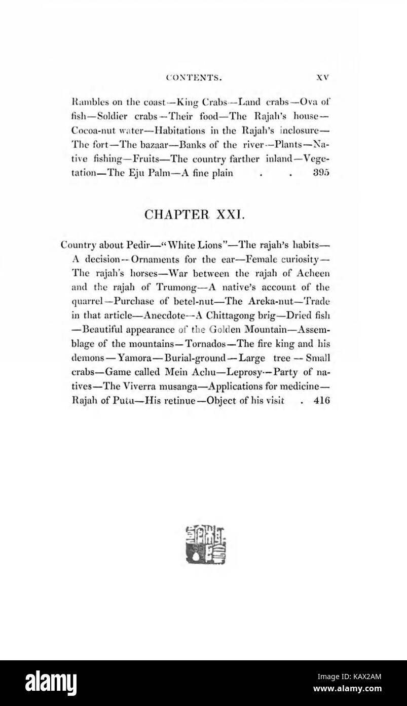 Ce récit de voyage détaille les voyages à travers la Nouvelle-Galles du Sud, Batavia, la côte Pedir, Singapour et la Chine. Il capture la diversité des cultures et des paysages de ces régions, offrant un aperçu de l'exploration mondiale du XIXe siècle. Banque D'Images