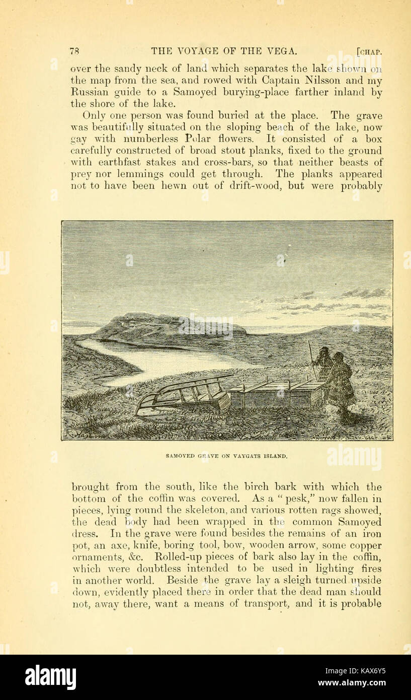 Le voyage de la Vega autour de l'Asie et l'Europe (page 78) BHL11185612 Banque D'Images
