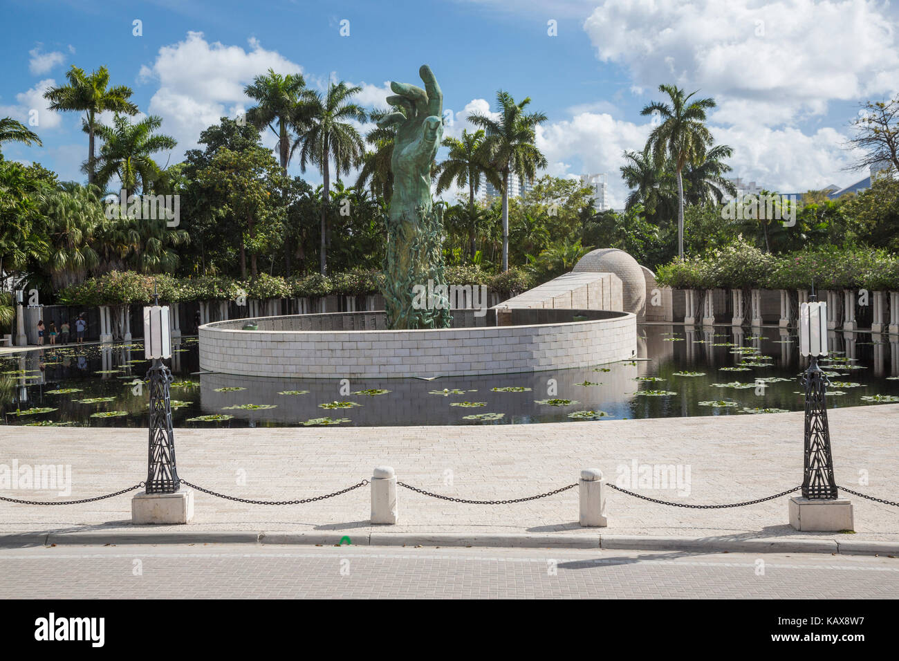 Miami Beach, en Floride. Holocaust Memorial, South Beach. Banque D'Images