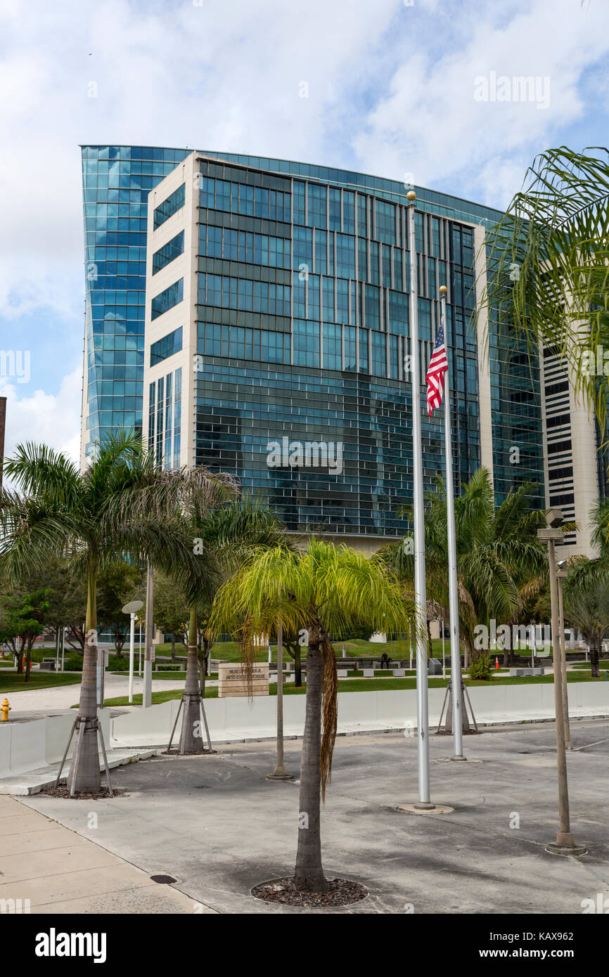 Miami, en Floride. Wilkie D. Ferguson, Jr., U.S. Court House. Banque D'Images