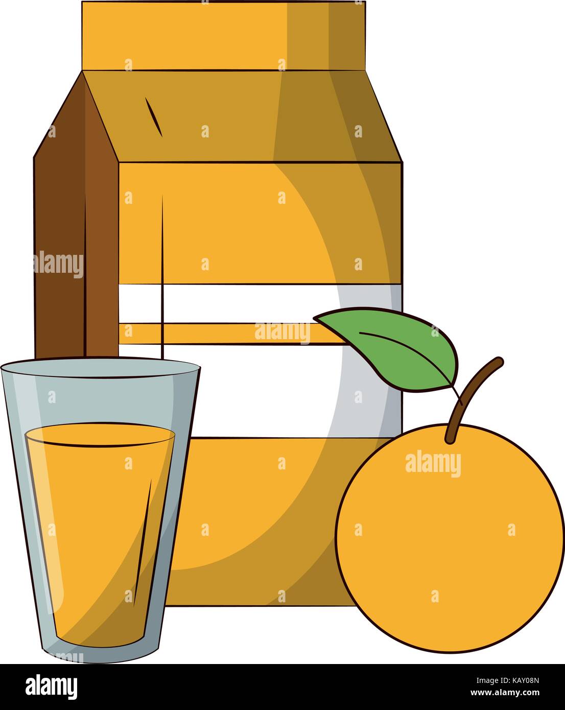 L'image du jus d'orange Illustration de Vecteur