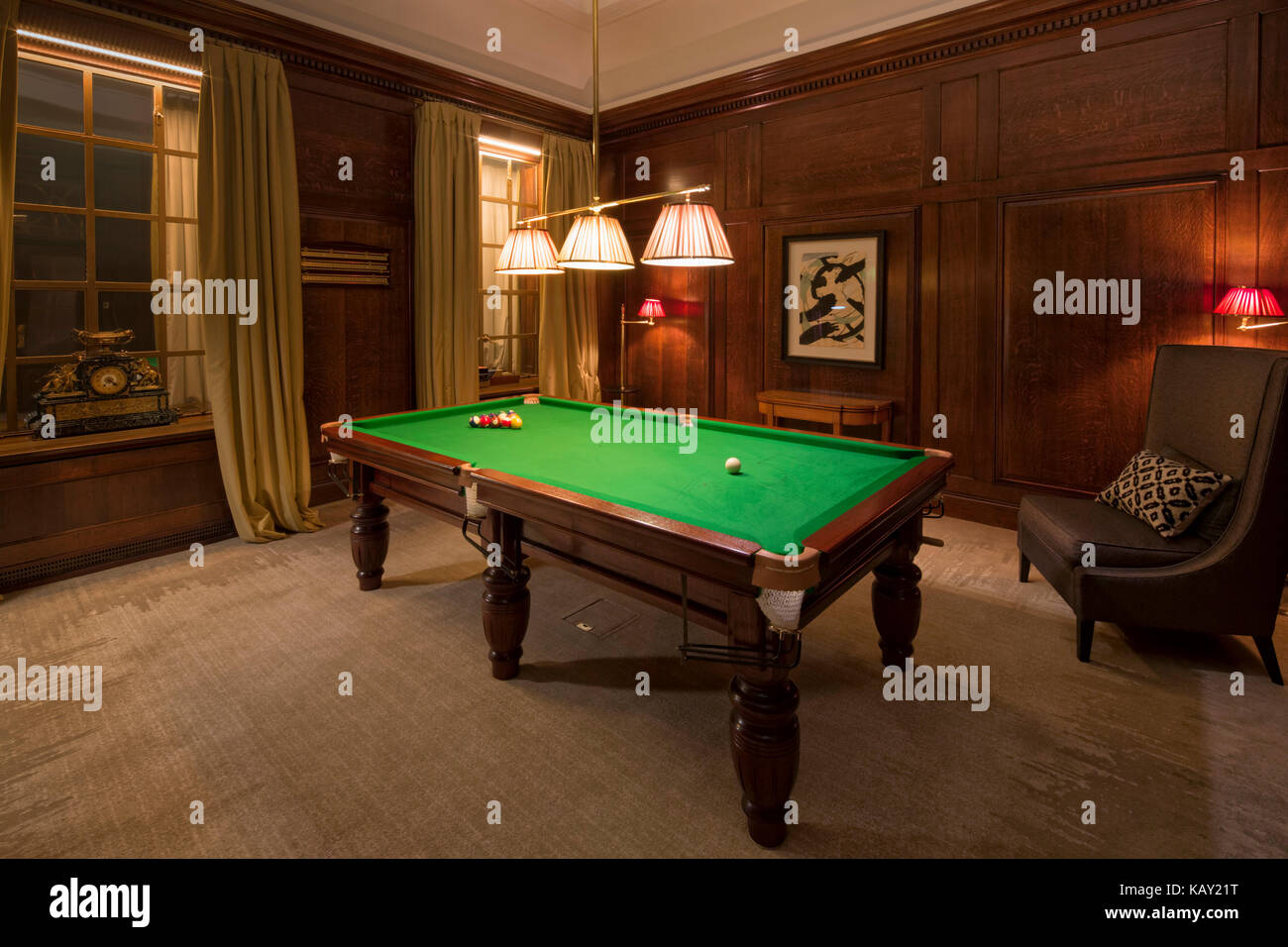 Billard room Banque de photographies et d'images à haute résolution - Alamy