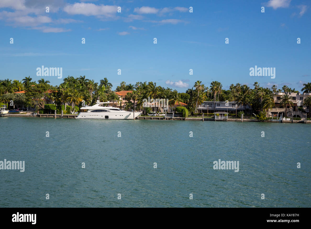 Miami, en Floride. Hibiscus Island. Banque D'Images