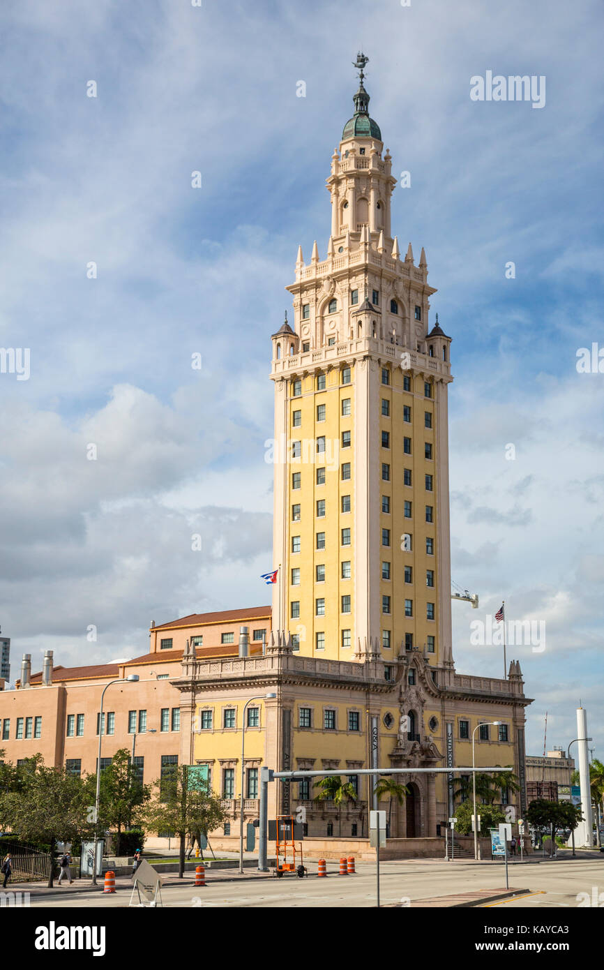 Miami, en Floride. La tour de la liberté, le peuple cubain 'Ellis Island." Banque D'Images