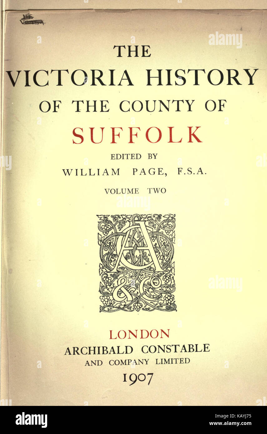 L'histoire de Victoria du comté de Suffolk BHL20979729 Banque D'Images