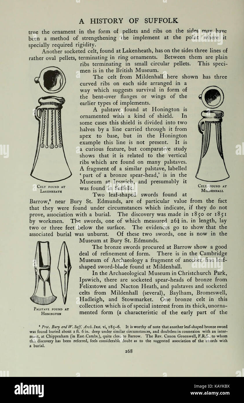 L'histoire de Victoria du comté de Suffolk (page 268) BHL17113133 Banque D'Images