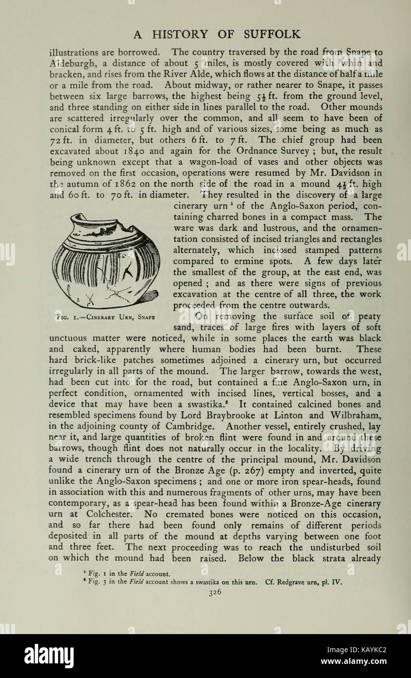 L'histoire de Victoria du comté de Suffolk (page 326) BHL17113209 Banque D'Images