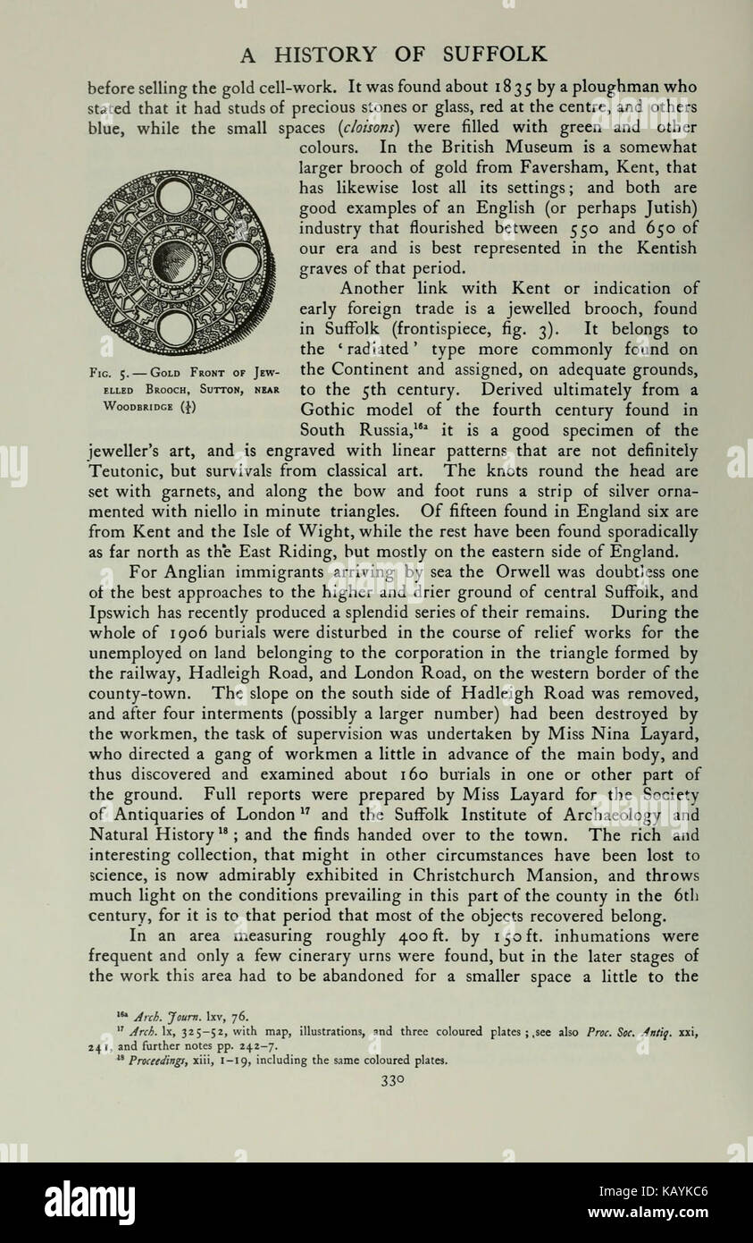 L'histoire de Victoria du comté de Suffolk (page 330) BHL17113213 Banque D'Images