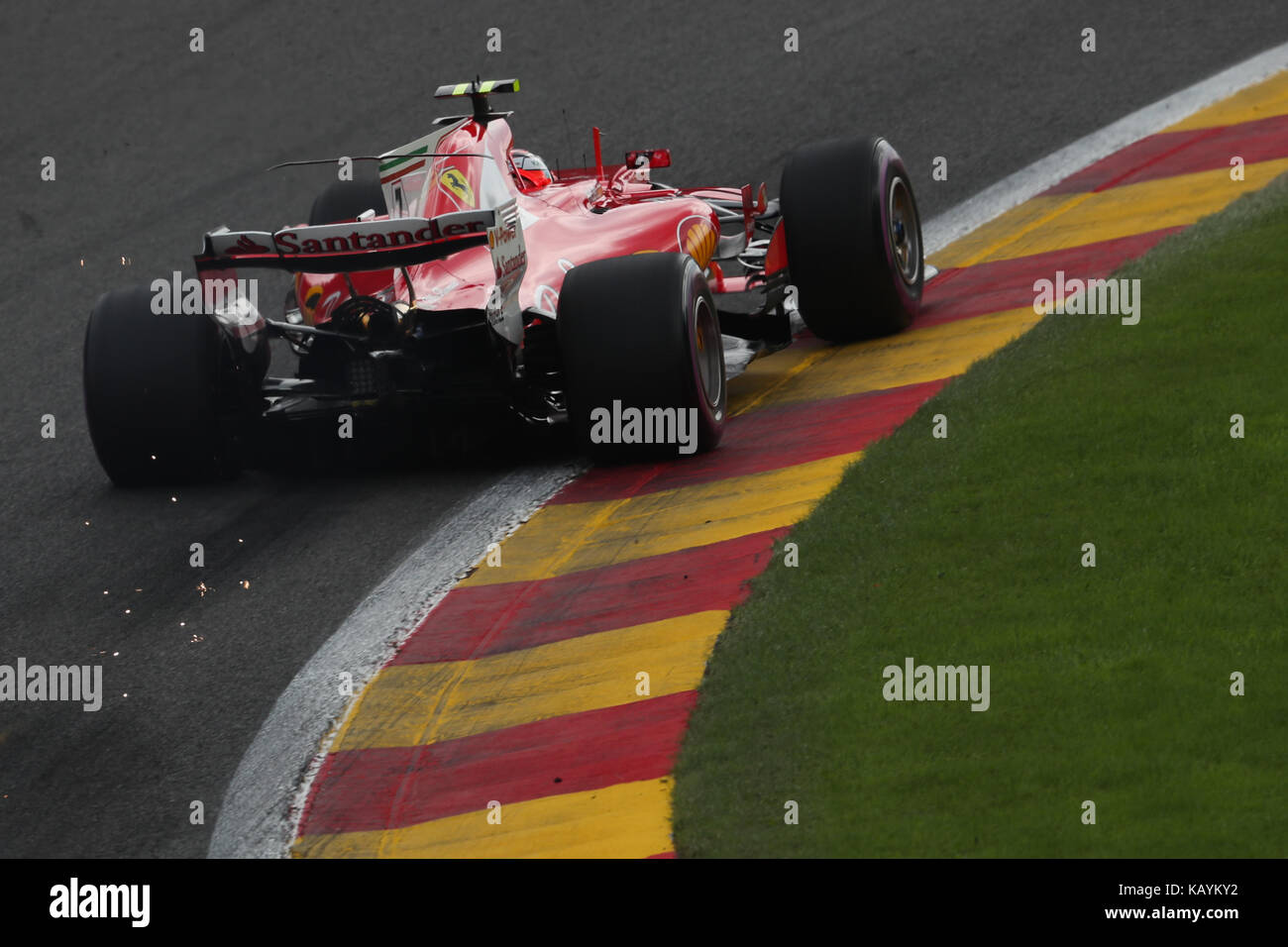 Grand Prix de Formule 1 belge - Journée de la course avec: Kimi Räikkönen, (RAIKKONEN) où: Stavelot, Ardennes, Belgique quand: 27 août 2017 crédit: ATP/WENN.com Banque D'Images