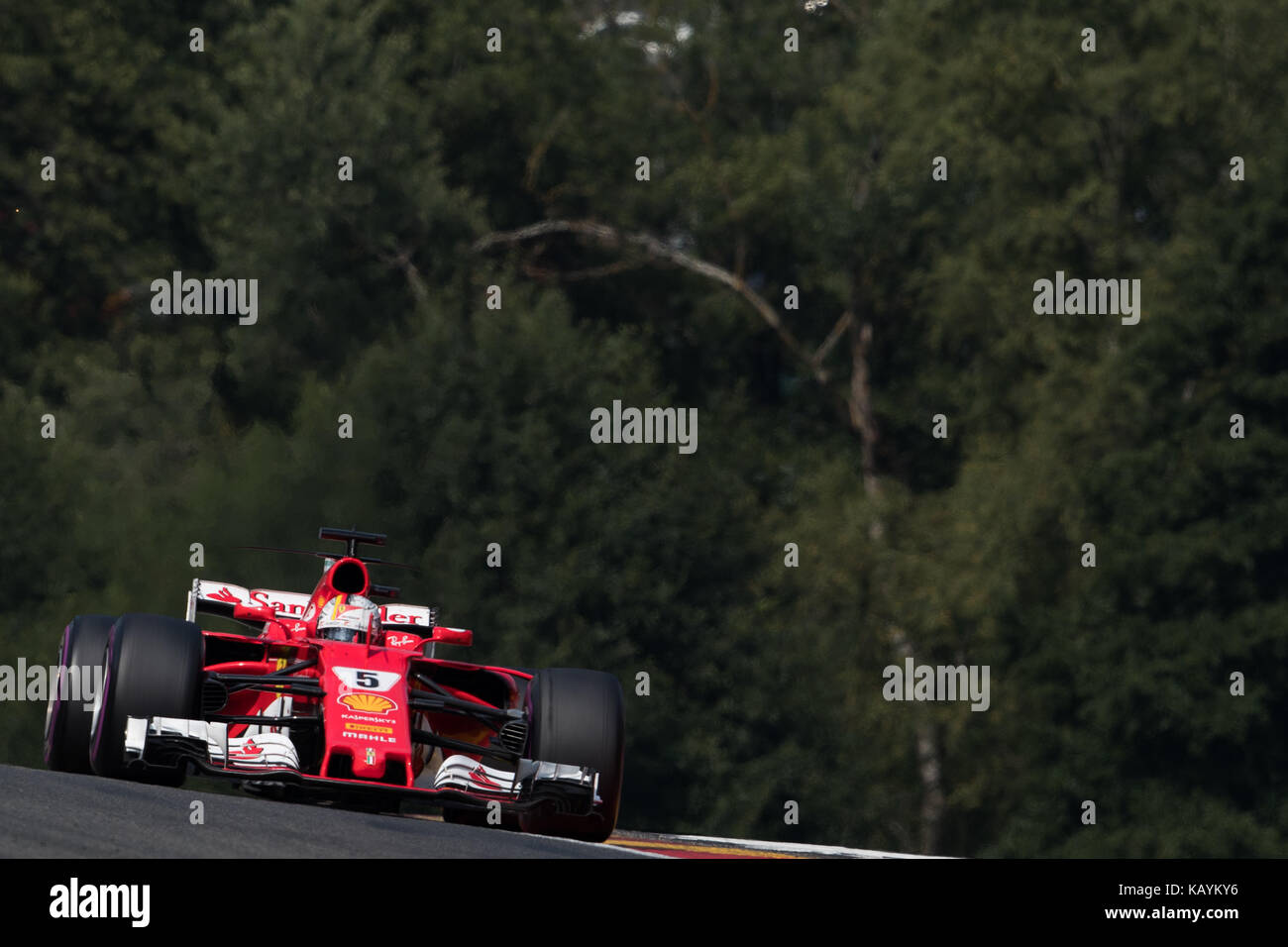 Grand Prix de formule 1 de Belgique - Journée de la course avec : Sebastian VETTEL où : Stavelot, Ardennes, Belgique quand : 27 août 2017 crédit : ATP/WENN.com Banque D'Images