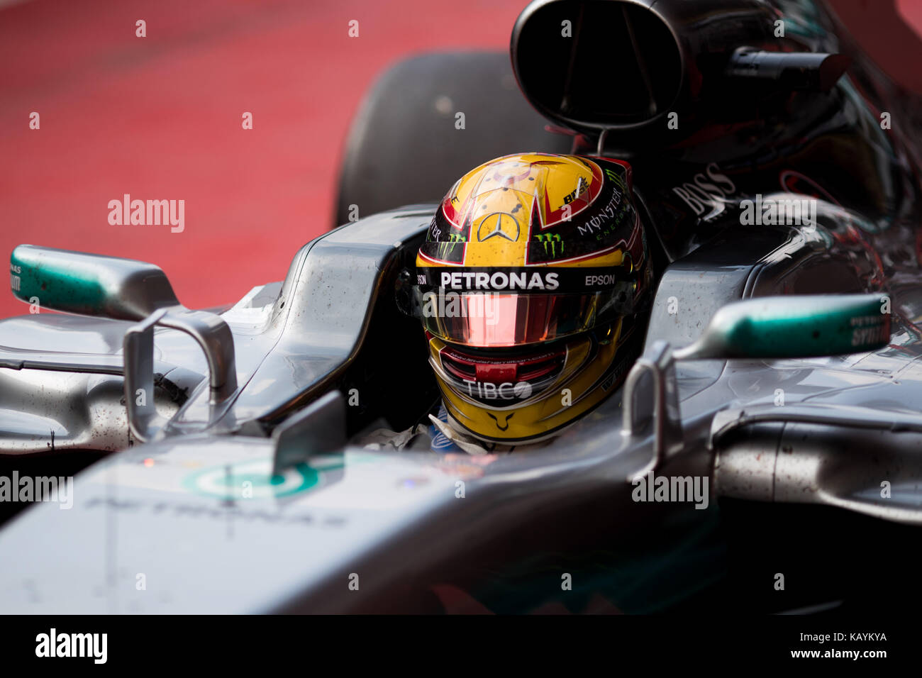 Belgian grand prix de Formule 1 - jour de la course comprend : Lewis Hamilton où : Stavelot, ardennes, Belgique Quand : 27 aug 2017 atp/wenn.com Crédit : Banque D'Images