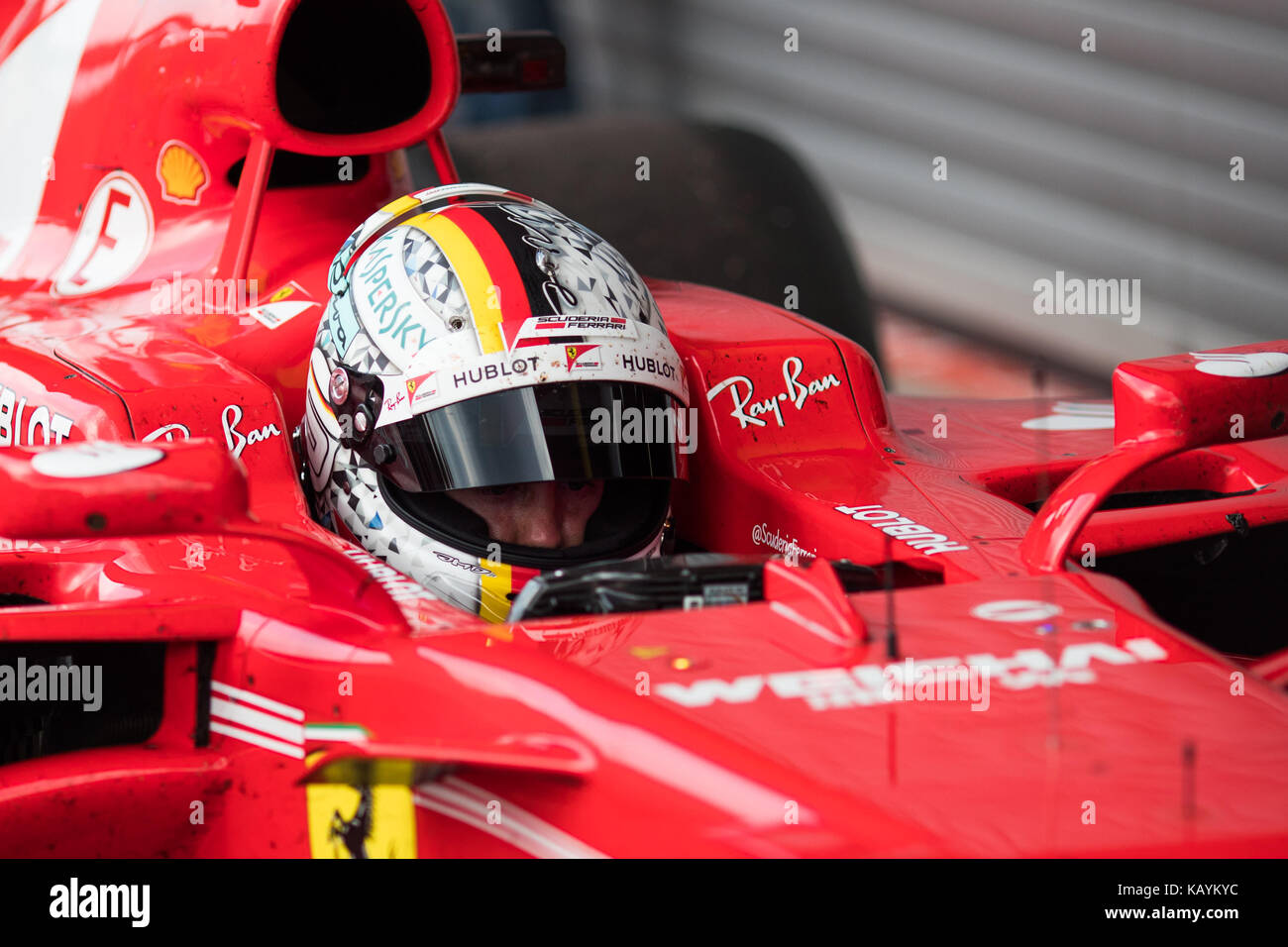 Grand Prix de formule 1 de Belgique - Journée de la course avec : Sebastian VETTEL où : Stavelot, Ardennes, Belgique quand : 27 août 2017 crédit : ATP/WENN.com Banque D'Images