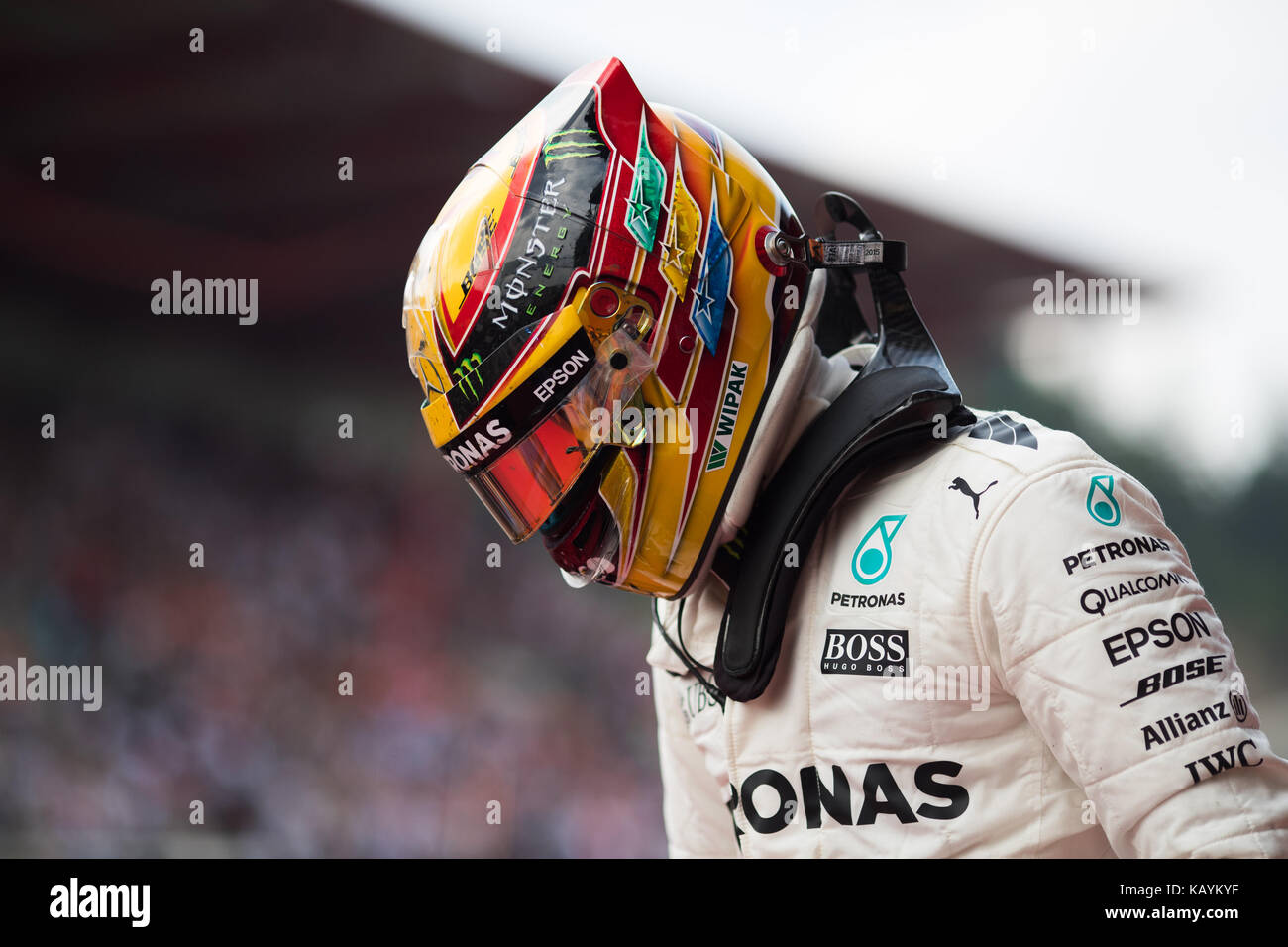 Belgian grand prix de Formule 1 - jour de la course comprend : Lewis Hamilton où : Stavelot, ardennes, Belgique Quand : 27 aug 2017 atp/wenn.com Crédit : Banque D'Images