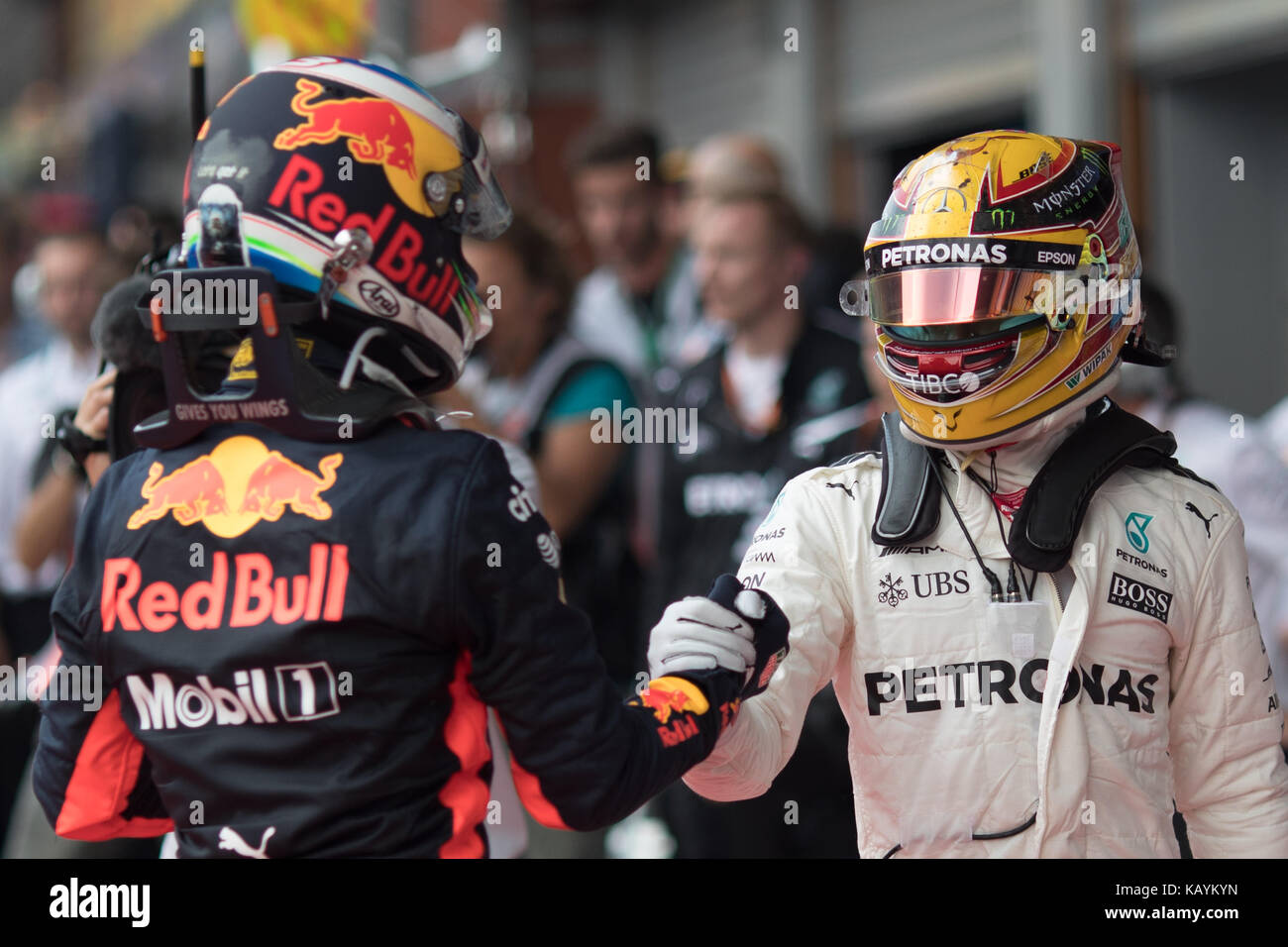 Belgian grand prix de Formule 1 - jour de la course comprend : Lewis Hamilton, Daniel ricciardo où : Stavelot, ardennes, Belgique Quand : 27 aug 2017 atp/wenn.com Crédit : Banque D'Images