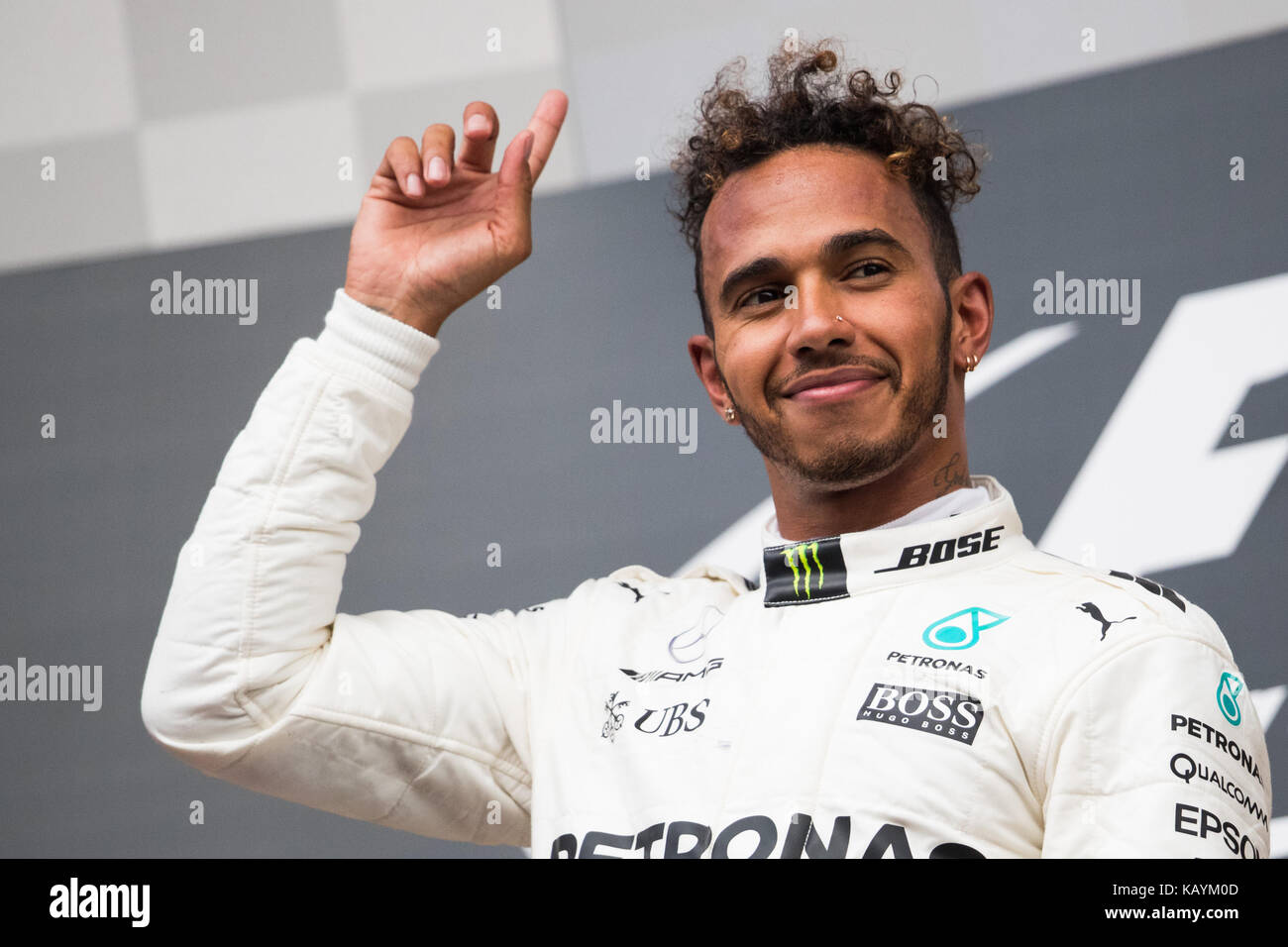Belgian grand prix de Formule 1 - jour de la course comprend : Lewis Hamilton où : Stavelot, ardennes, Belgique Quand : 27 aug 2017 atp/wenn.com Crédit : Banque D'Images
