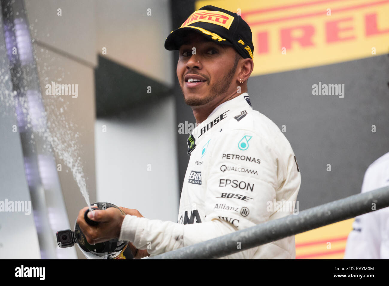 Belgian grand prix de Formule 1 - jour de la course comprend : Lewis Hamilton où : Stavelot, ardennes, Belgique Quand : 27 aug 2017 atp/wenn.com Crédit : Banque D'Images