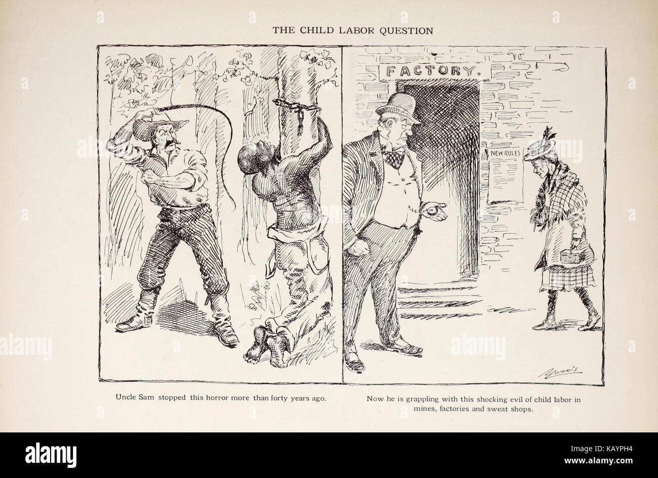 Une collection de caricatures de W.C. Morris, publiée dans The Spokesman Review. Les œuvres reflètent le commentaire politique et social de l'époque, capturant l'essence de la vie américaine du début du XXe siècle. Banque D'Images
