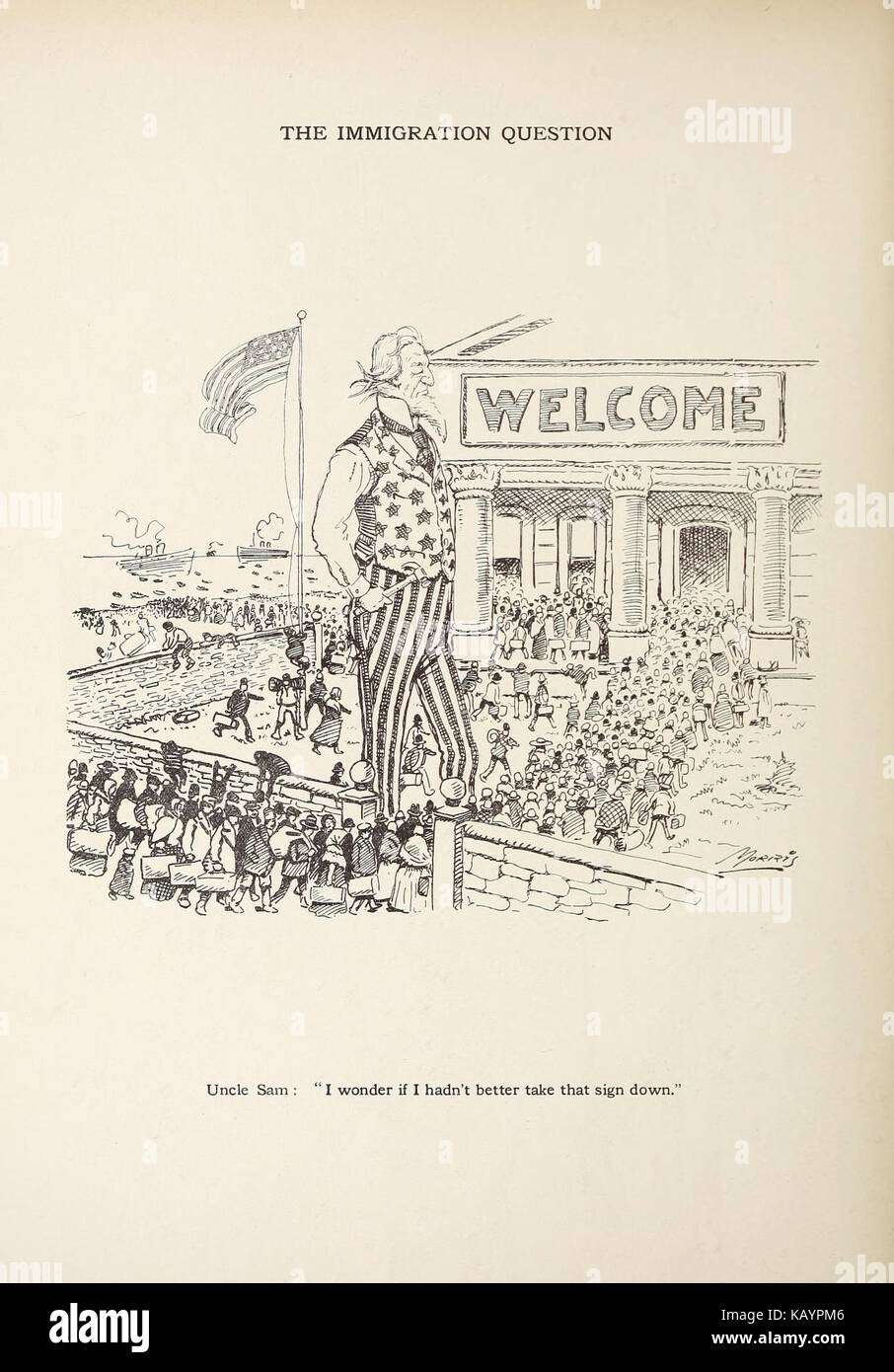 Cette entrée fait référence à des caricatures publiées par W.C. Morris dans The Spokesman-Review, présentant son travail dans des commentaires politiques ou sociaux. La caricature spécifique peut aborder des questions contemporaines. Banque D'Images