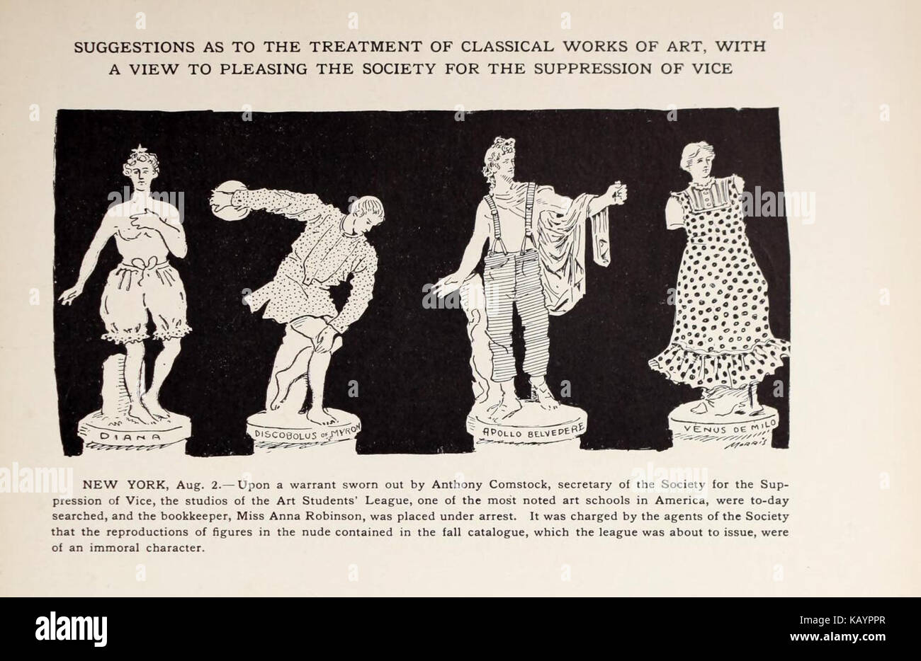 WCMorris 130 caricatures revue porte-parole Banque D'Images