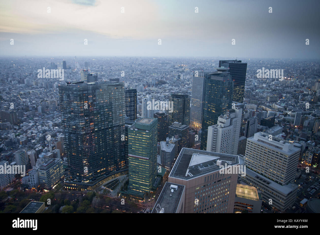 Japon, Tokyo, shinku, zone d'horizon, Banque D'Images