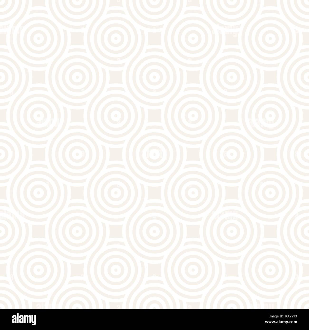 Seamless vector pattern géométrique composé avec des cercles et des lignes élégantes rayures modernes. arrondi texture. répétant abstract background Illustration de Vecteur