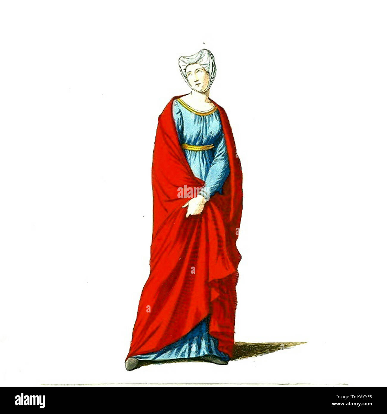 Femme en costume ou robe médiévale (26 Photo Stock - Alamy