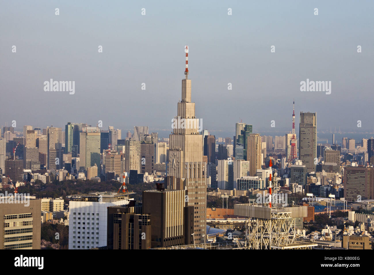 Japon, Tokyo, centre-ville, d'horizon, Banque D'Images