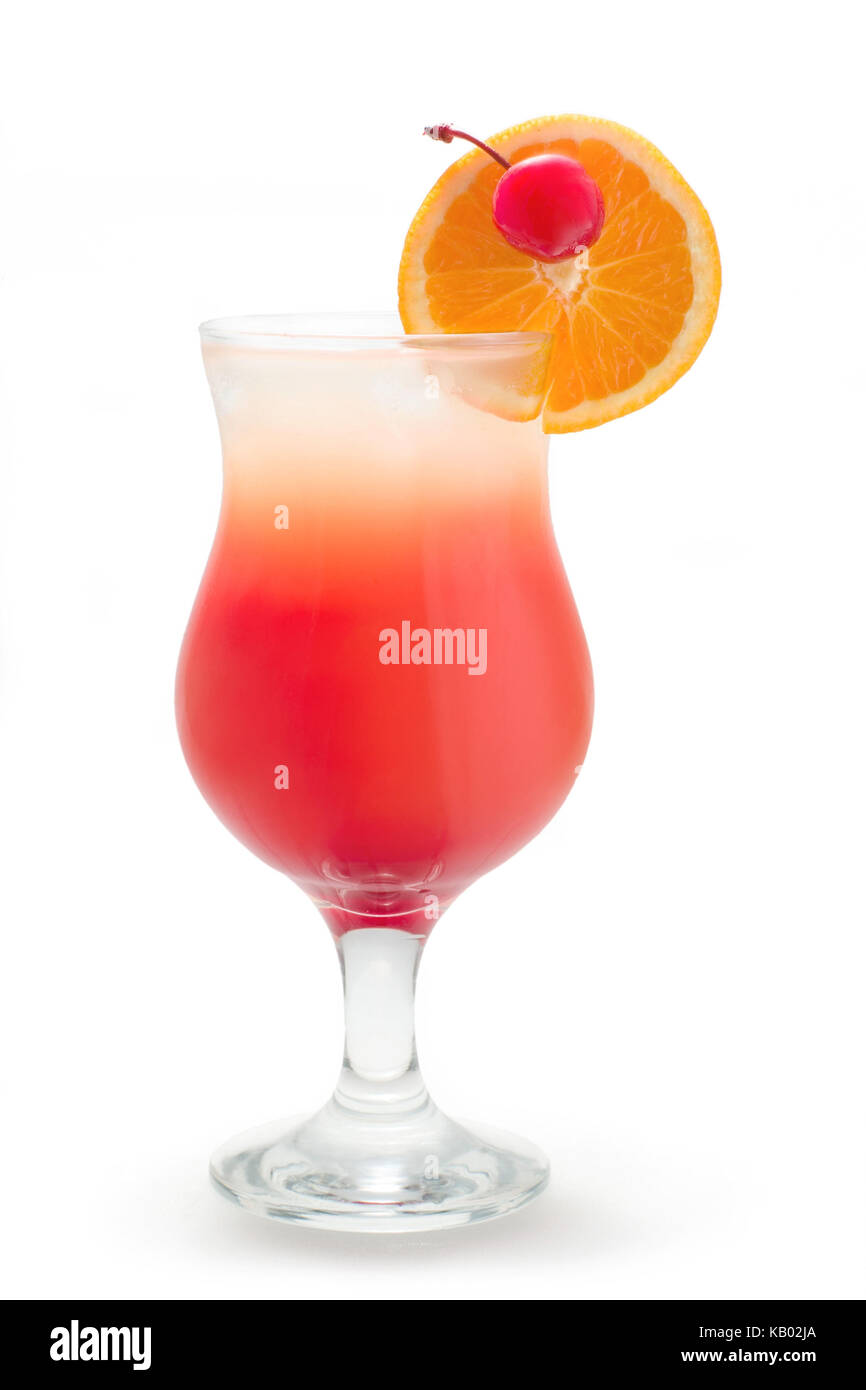 Cocktail, cocktail long drink, Floride, (jus de fraises, jus d'orange, jus de citron), Banque D'Images