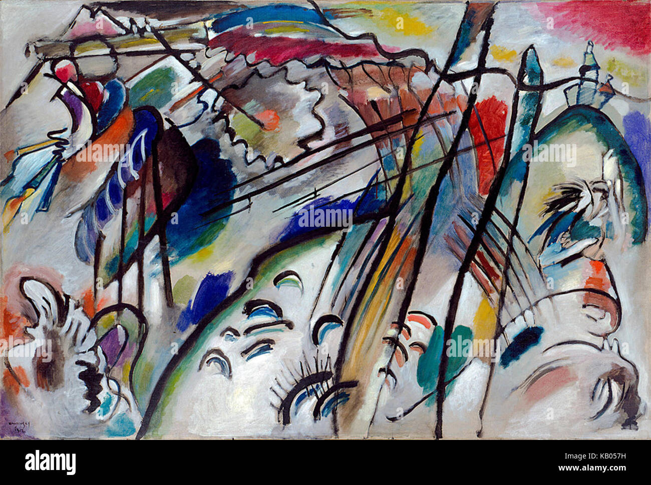 Vasily Kandinsky Improvisation 28 (deuxième version) Banque D'Images
