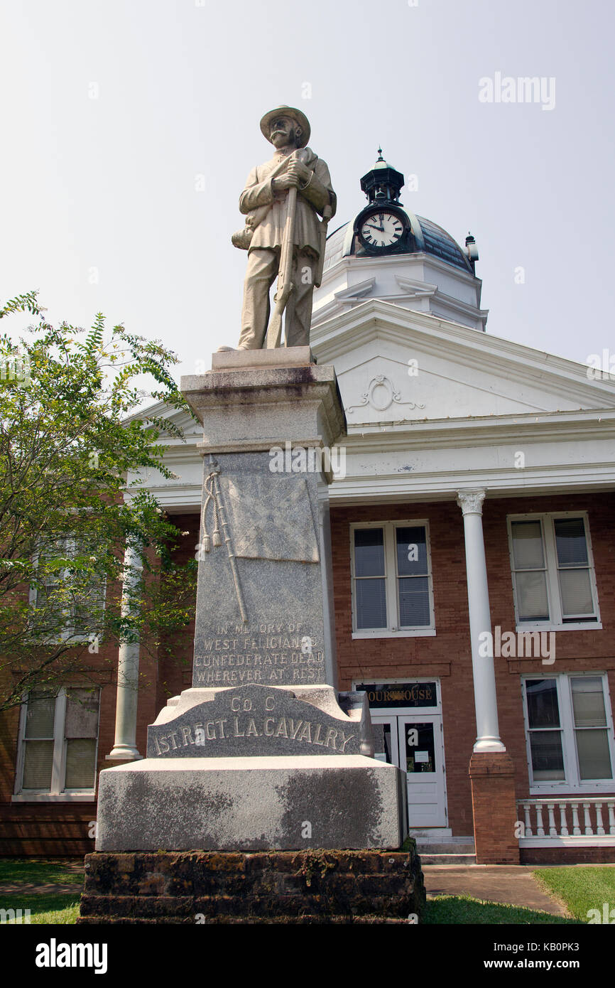 Les soldats confédérés memorial statue Banque D'Images