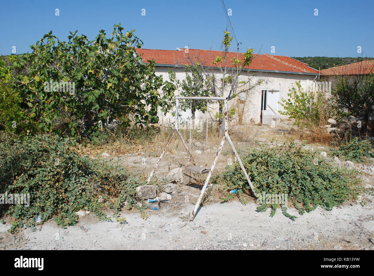 Agios Thomas, un petit village de montagne dans le district de Limassol, Chypre Banque D'Images