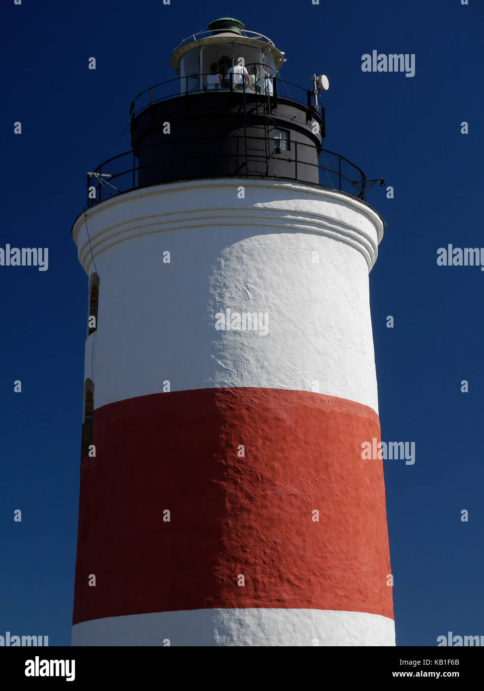 Le phare de Söderarm, à l'extérieur de Räfsnäs, Gräddö, Rådmansö dans l'archipel de Roslagen à Stockholm, en Suède, en Europe. Banque D'Images