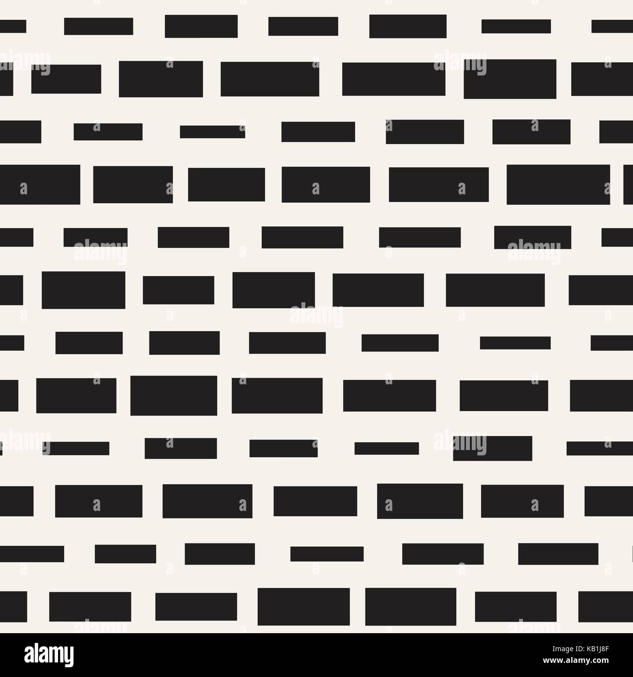 Noir et blanc pointillés irréguliers. motif abstrait moderne vector background transparent mosaïque rayures rectangle chaotique. Illustration de Vecteur