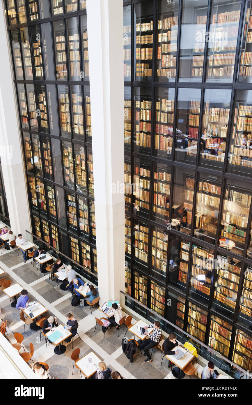 L'Angleterre, Londres, la British Library, de l'intérieur tourné, Banque D'Images