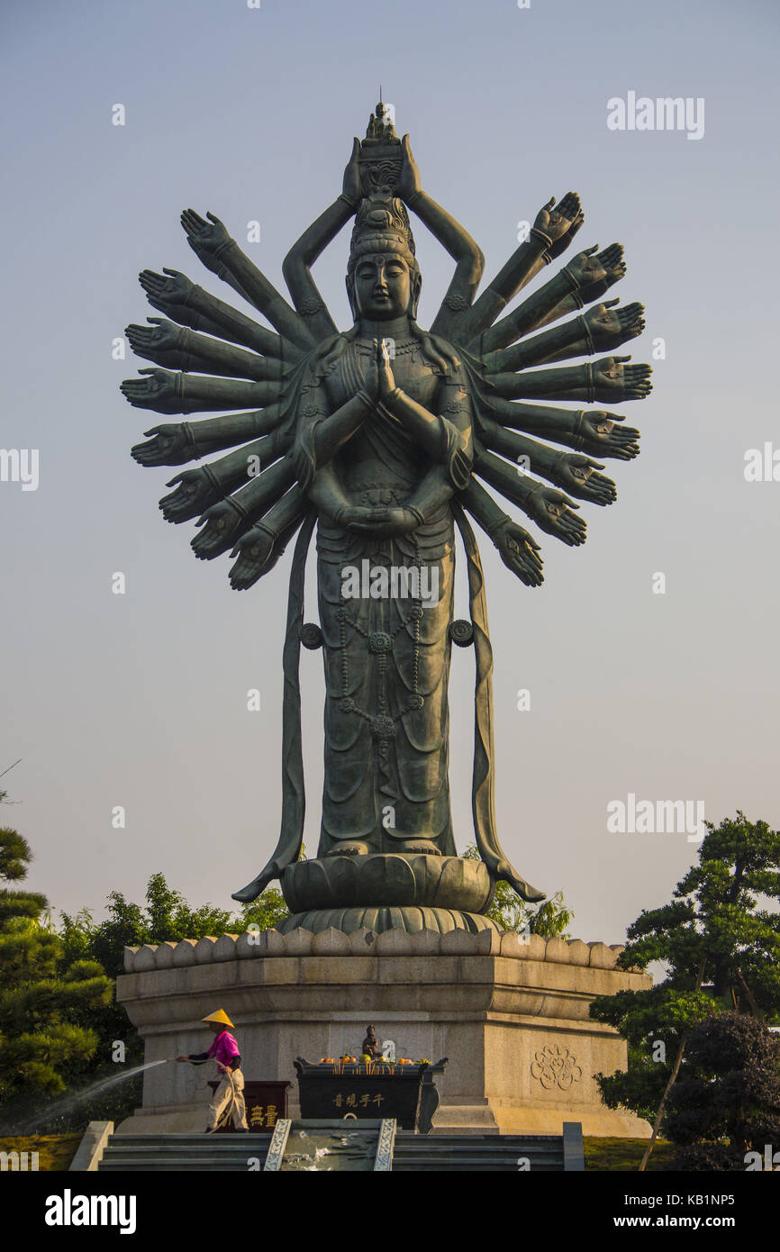 Statue de Bouddha, magnifique parc, Shenzhen, Chine Banque D'Images