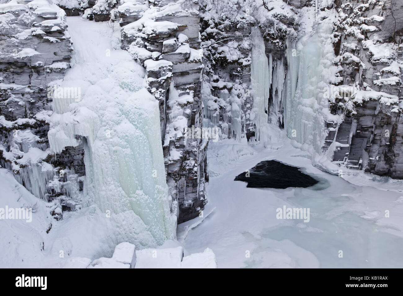 La Suède, au nord, la Laponie suédoise, abisko canyon, Banque D'Images