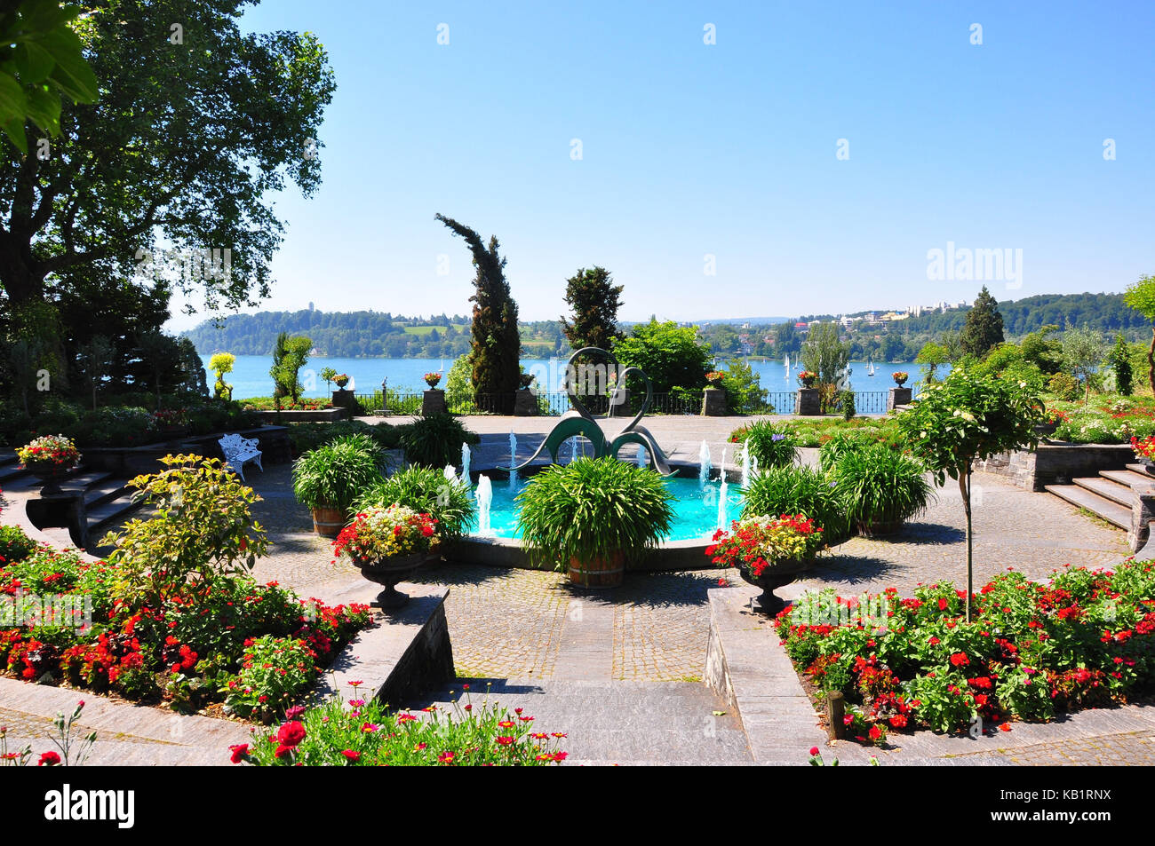 Allemagne, Bade-Wurtemberg, lac de Constance, île mainau, parc, Banque D'Images