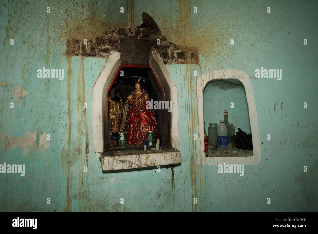 La Bolivie, Potosi, le Cerro Rico, virgen del Cerro, pachamama, Banque D'Images